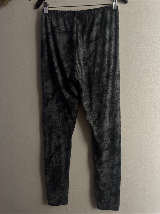 Fashion Nova Pants - Fashion Nova Girls Black Charcoal Crushed Velvet Leggings